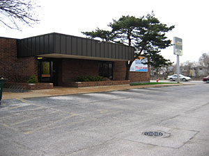 Deserted parking lot